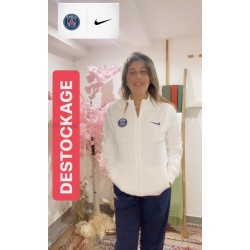 Veste zippee nike psg blanc