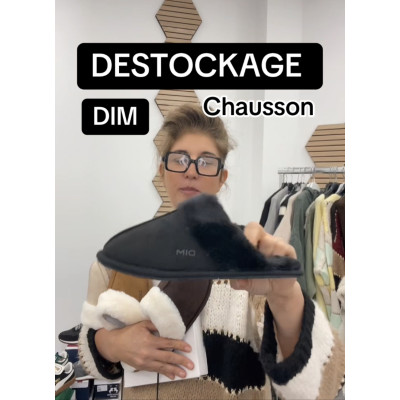 Chausson DIM fourré pour femme