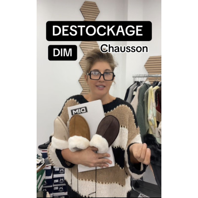 Chausson DIM fourré pour femme