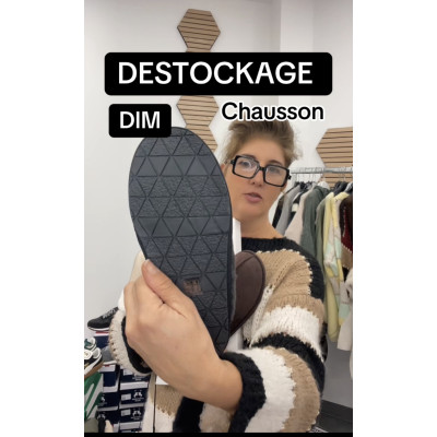 Chausson DIM fourré pour femme