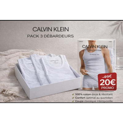 Lot de 3 Débardeurs Calvin Klein